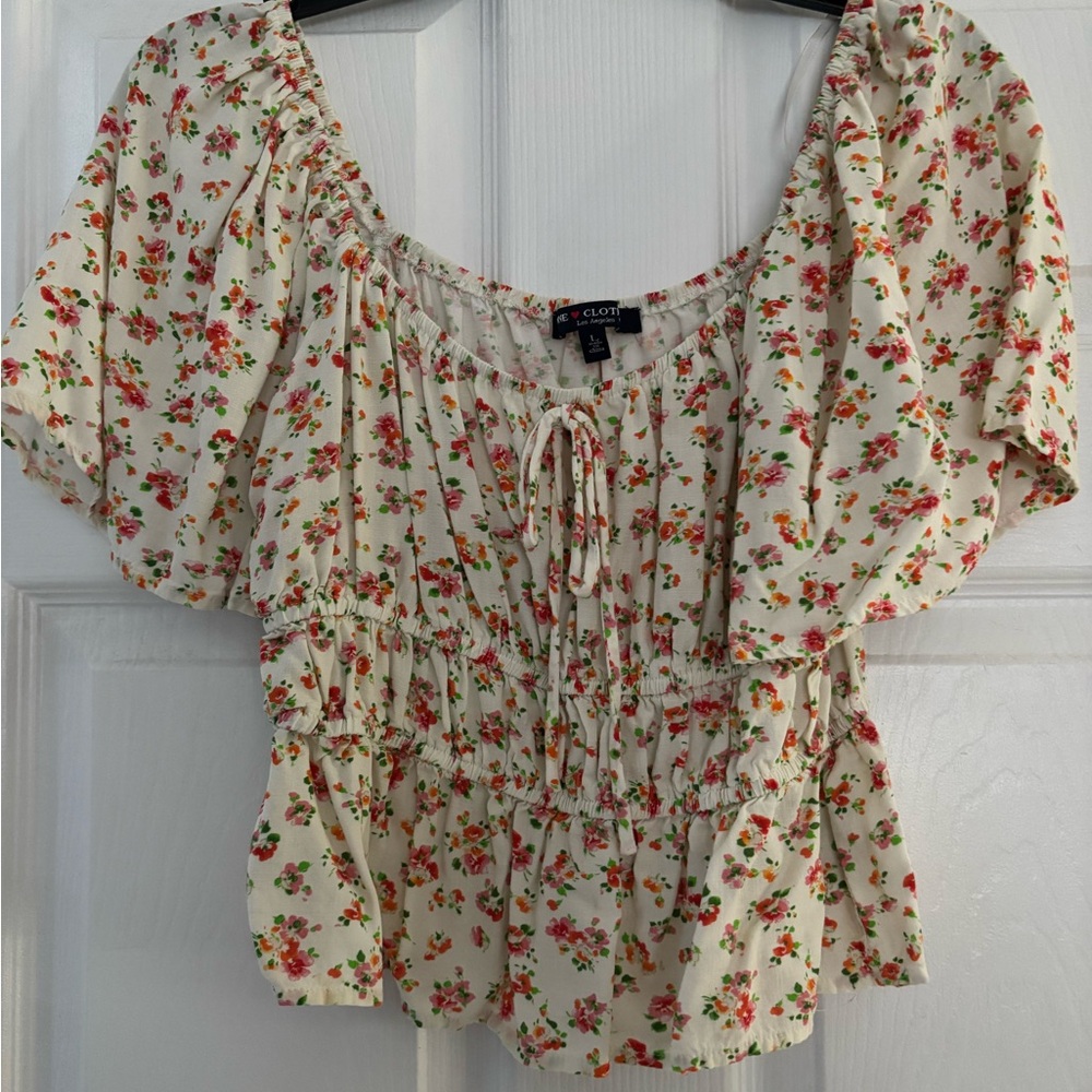 Floral Print Women's Top